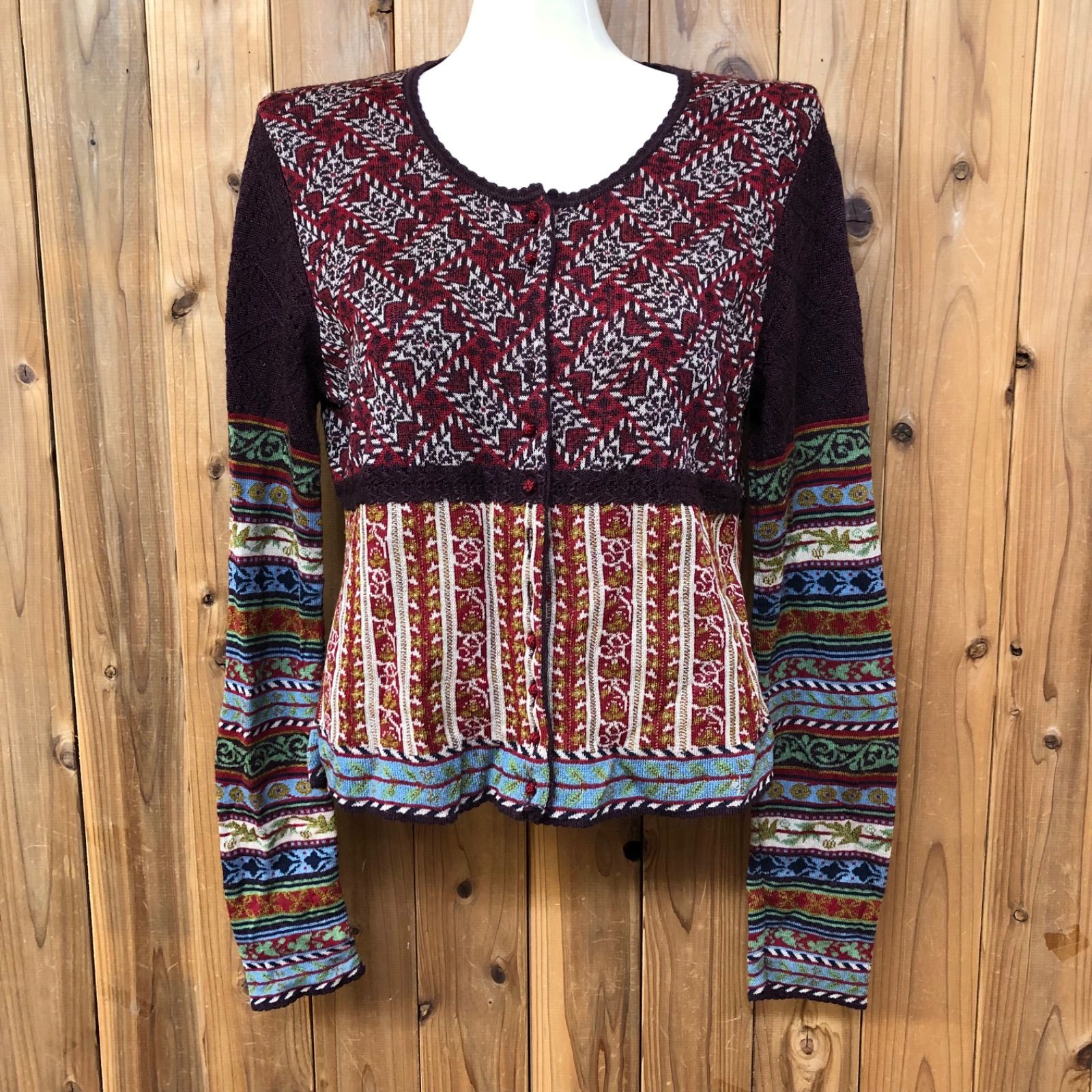 イタリア製 KENZO レディースM ケンゾー ニット カーディガン トップス