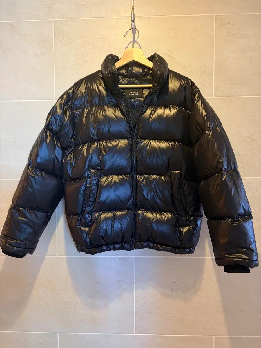 コンディション MUSINSASTANDARD グロシー ダウン ショートダウン ブラック S