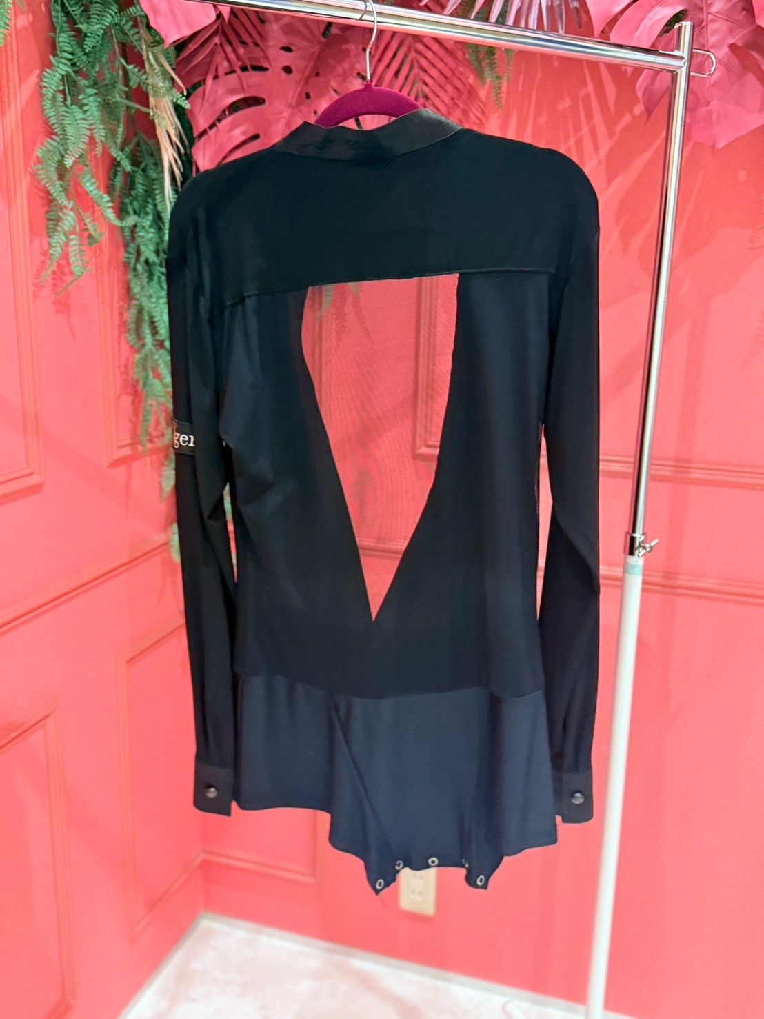 gentil ジャンティ HOMME 社交ダンス ウェア メンズ シャツ ブラック