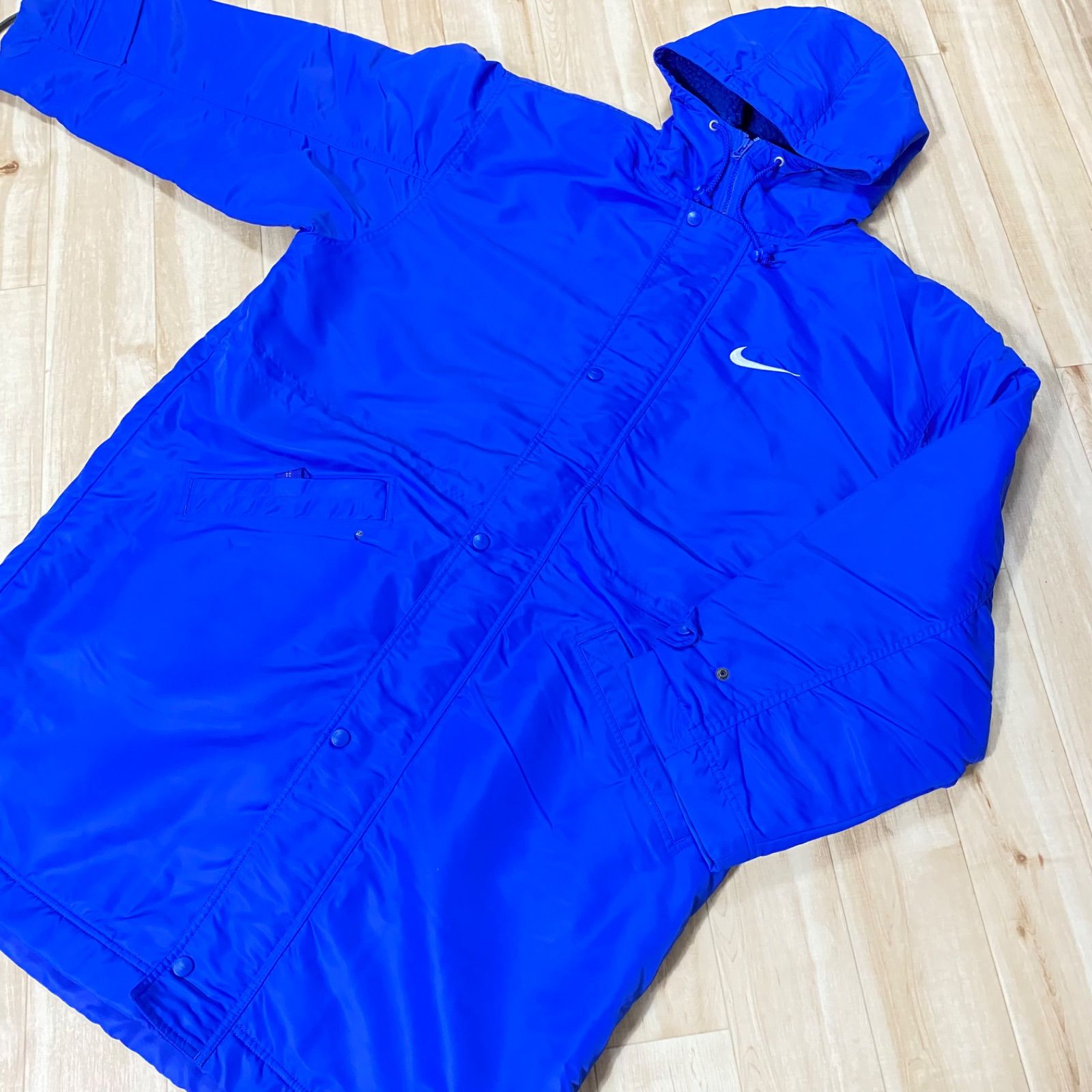 NIKEナイキ ベンチコート 穴空き箇所有り 銀タグ 90s サッカー サイズ
