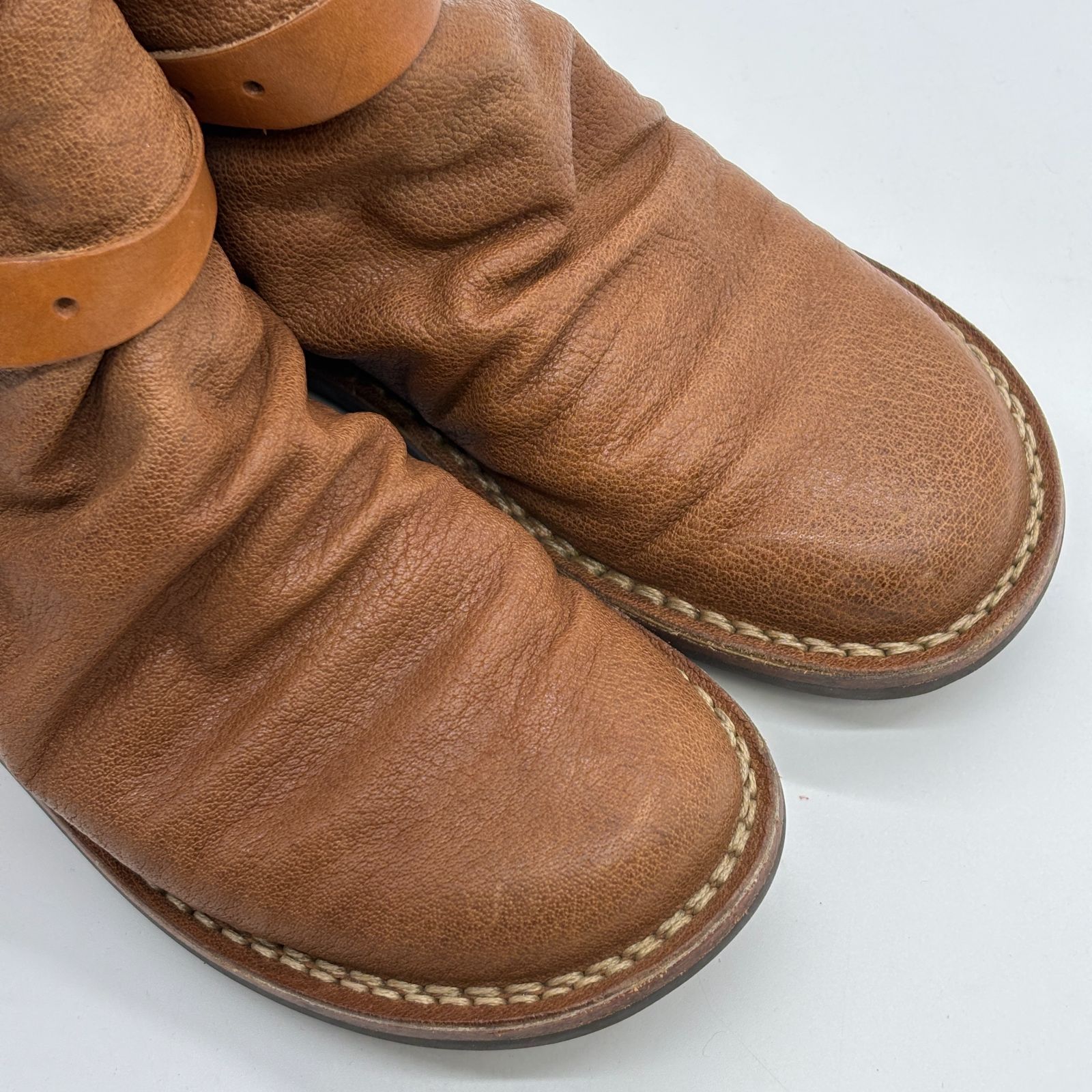  trippen トリッペン NOMAD ノマド レザー ショート ブーツ 37 日本サイズ約23.5〜24.0 cm 茶 ブラウン ワークブーツ ブーツ