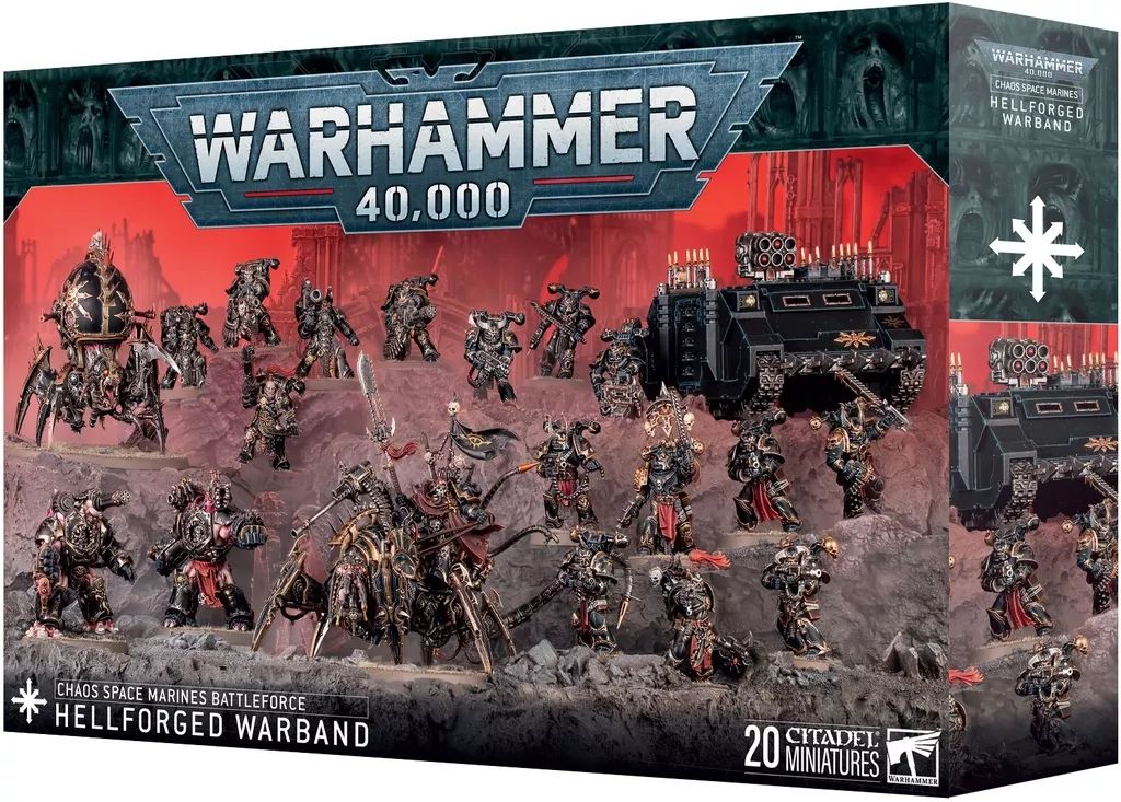 ミニチュアゲーム バトルフォース ケイオス スペースマリーン 地獄の戦士団 ウォーハンマー40000 Chaos Space Marines Hellforged Warband 71 43