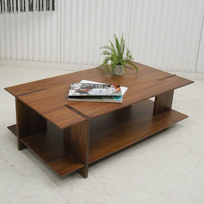 アウトレット 現品限り 一部 大 シンプルモダン 高品質 ウォールナット突板 リビング コーヒーテーブル １１０幅 240501-バーサ110