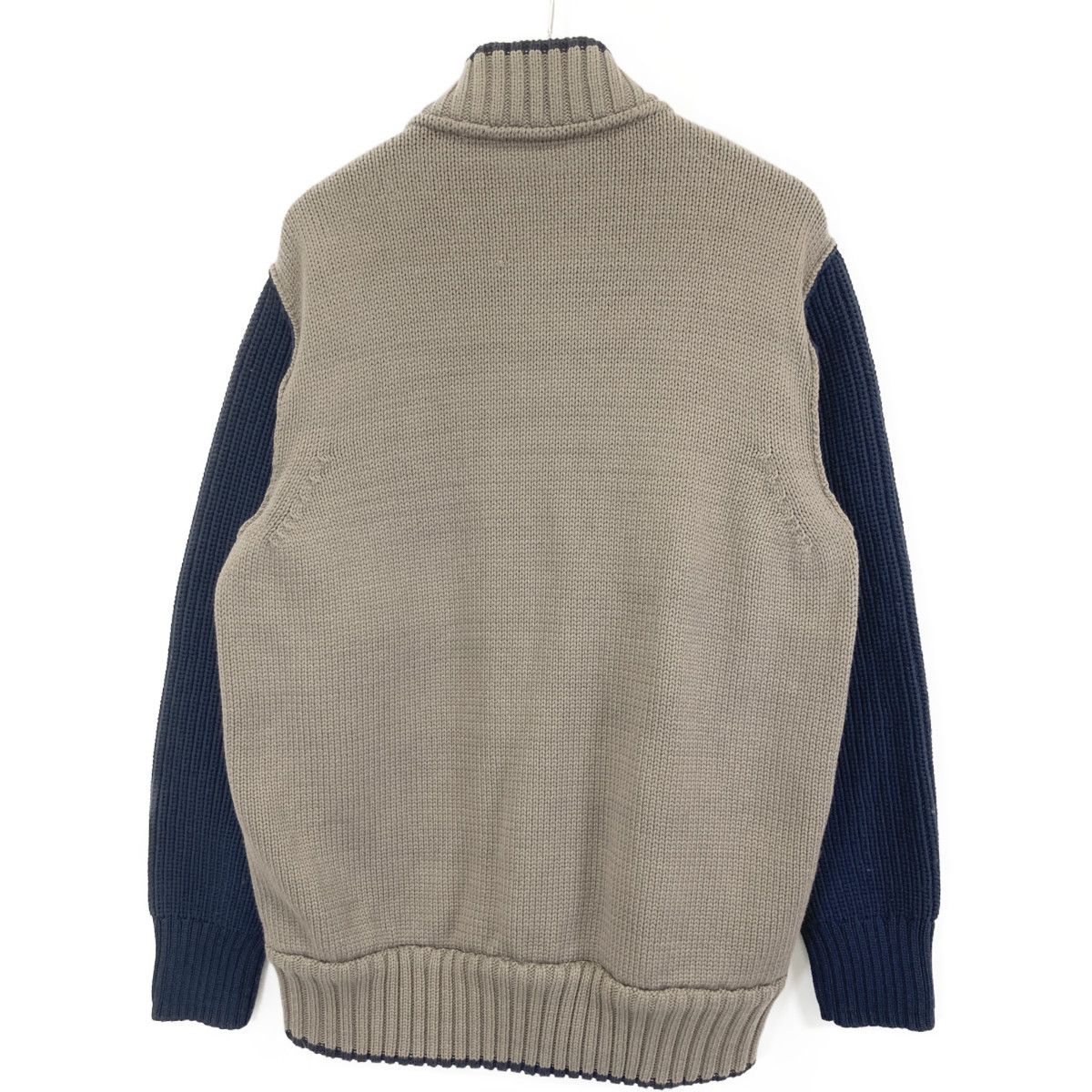 sacai サカイ 23-02985M ﾌﾞﾗｳﾝ×ﾈｲﾋﾞｰ ｴﾘｯｸﾍｲｽﾞ ｴﾝﾌﾞﾛｲﾀﾞﾘｰﾛｺﾞ ﾆｯﾄ