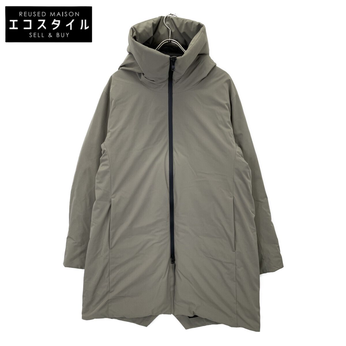 ATTACHMENT 22AW 3レイヤー ライトタフタ フーデッドダウンコート 