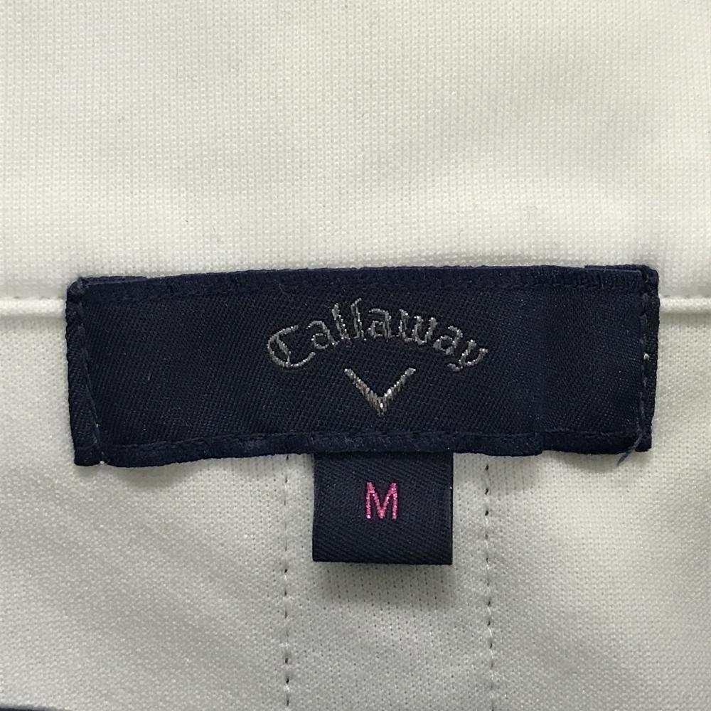 キャロウェイ ジャケット ネイビー×白 ロゴプリント レディース ゴルフ