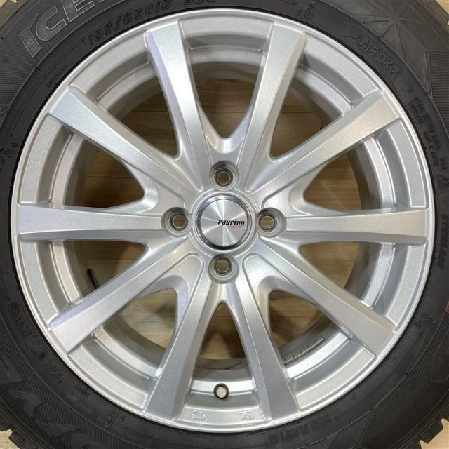 ライズ ロッキー 4穴車 ガソリン車 等 ravrion 6 16 42 4 H 100 グッドイヤー アイスナビ6 195 65 R 16インチ スタッドレス 4本セット 009