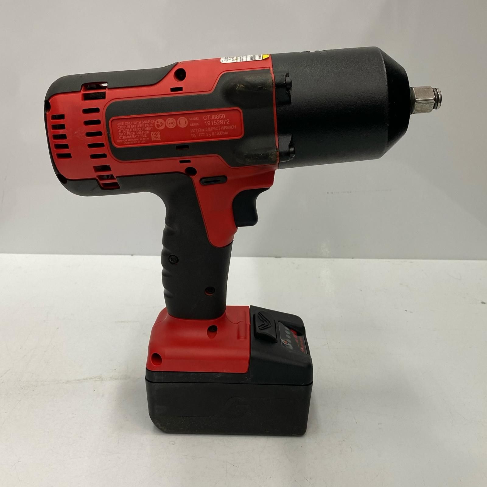  Snap-on スナップオン ｲﾝﾊﾟｸﾄﾚﾝﾁ CTJ 8850 レッド 電動インパクトレンチ ドリル ドライバー レンチ