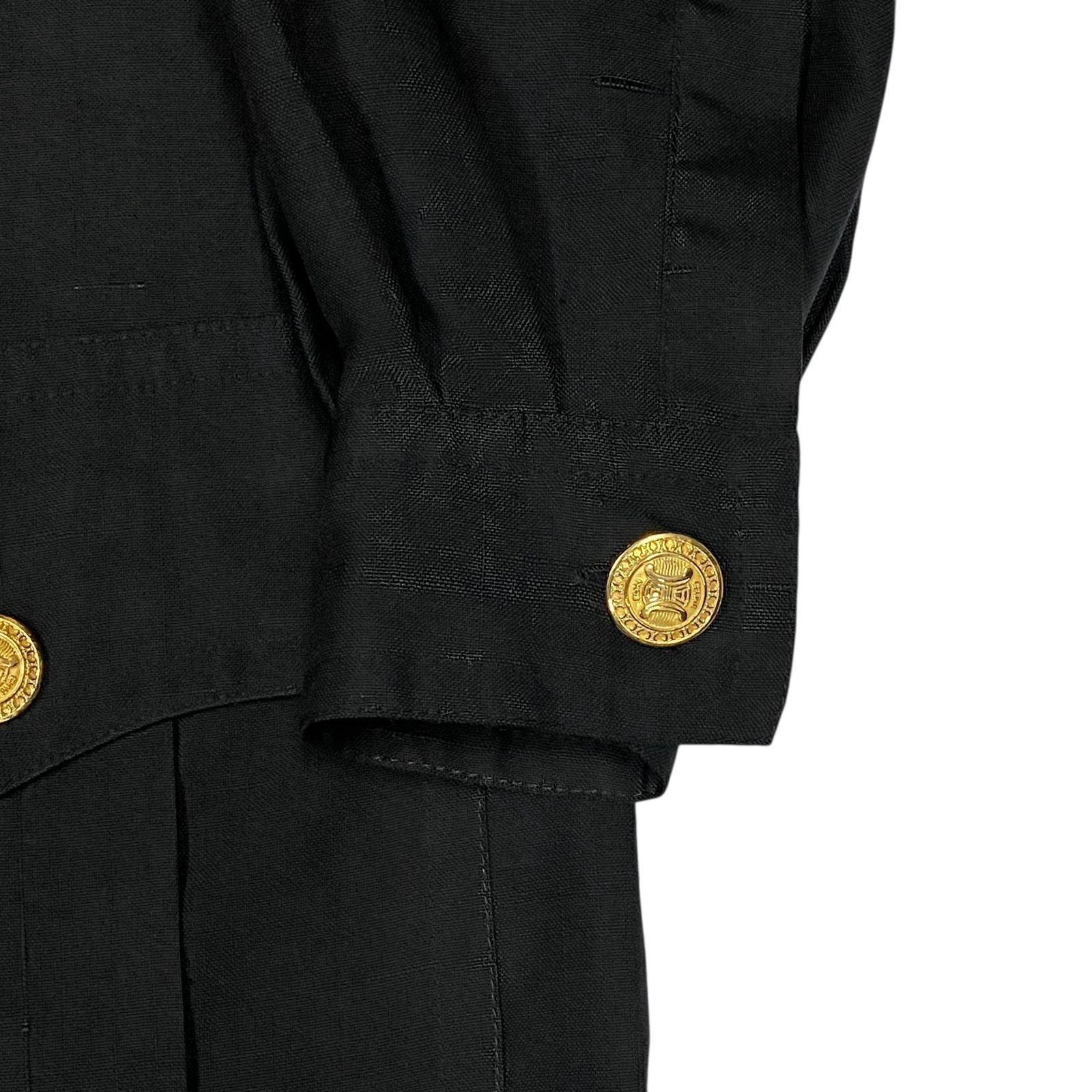 希少 CELINE セリーヌ シルク100% シャツワンピース トリオンフ ロゴ