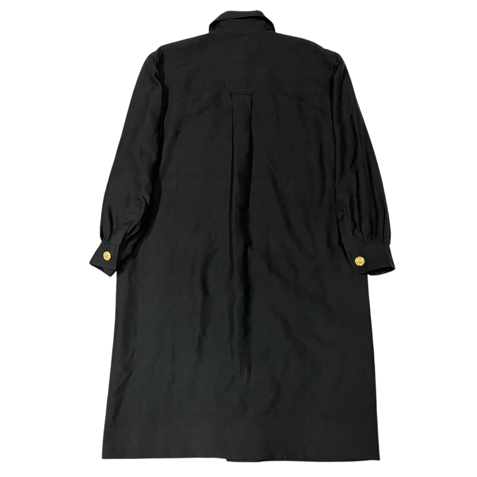 希少 CELINE セリーヌ シルク100% シャツワンピース トリオンフ ロゴ 希少 CELINE セリーヌ シルク100% シャツワンピース トリオンフ ロゴ