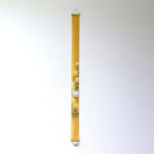 タペストリー 和風 おしゃれ 縦長 縦型 細い 壁掛け 玄関 壁飾り 自然 季節 四季 風景 麻 布 和柄 細タペストリー 糸菊