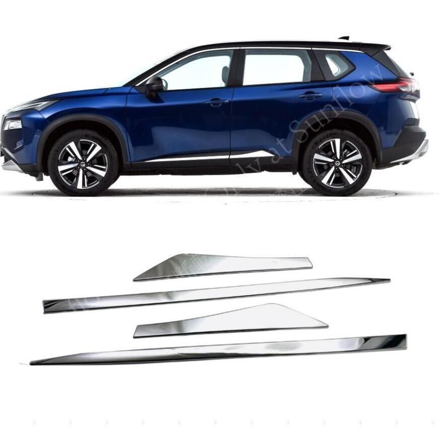 日産 エクストレイル サイドガーニッシュ 4 P パーツ ドレスアップ キズ防止