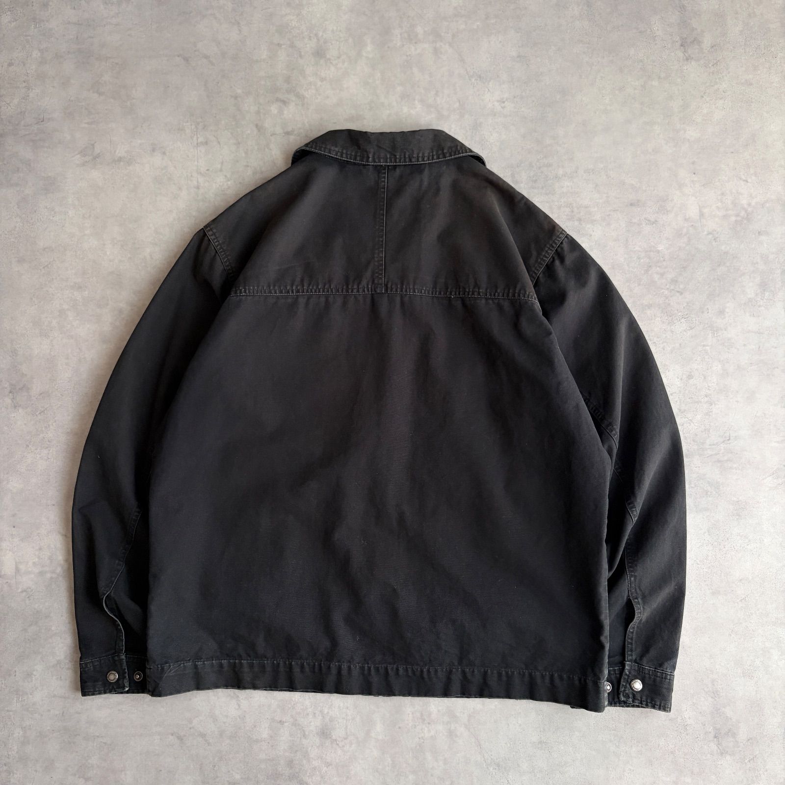 00s Columbia ダック地ワークジャケット 刺繍ロゴ XL 黒 A359 00s Columbia ダック地ワークジャケット 刺繍ロゴ XL 黒 A359