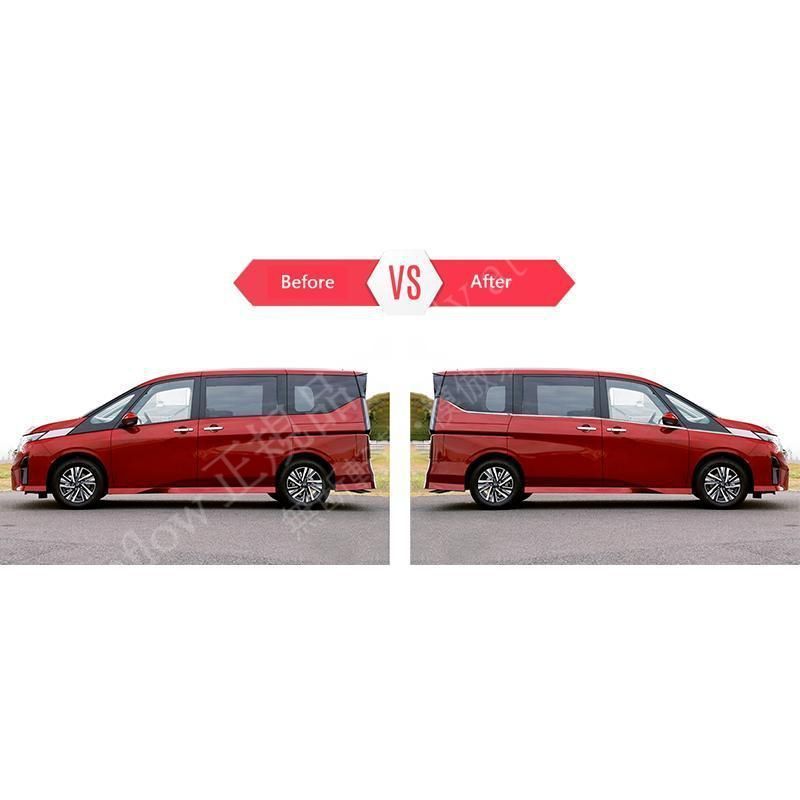 新型セレナc 28 セレナe‐POWER パーツ ドア差しモール ドアピラーカバー フロントカメラ モダンデザイン