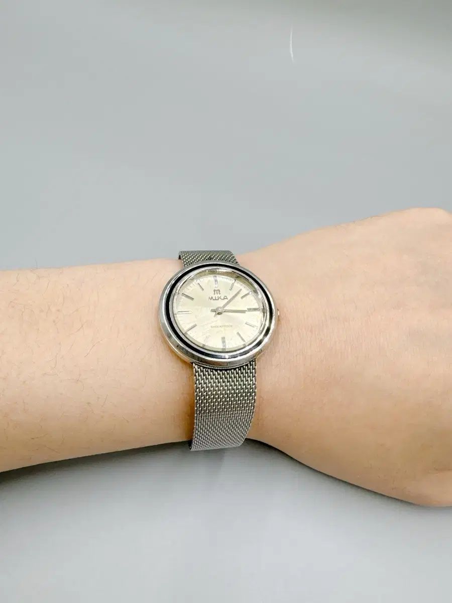  1980年代 ヴィンテージ ミカ 手動 機械式時計 抜け感 自動巻き時計 腕時計(アナログ)
