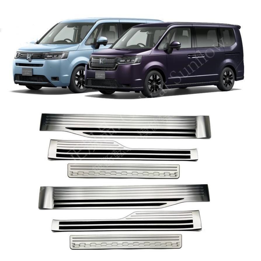 新型ステップワゴン サイドステップ 6 P エアー スパーダ 外装 パーツ ドレスアップ キズ防止