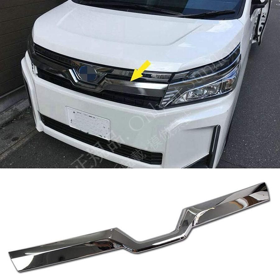 トヨタ ヴォクシー 80系 後期モデル 2017年 外装 クロームメッキフロント グリル フィン ガーニッシュ