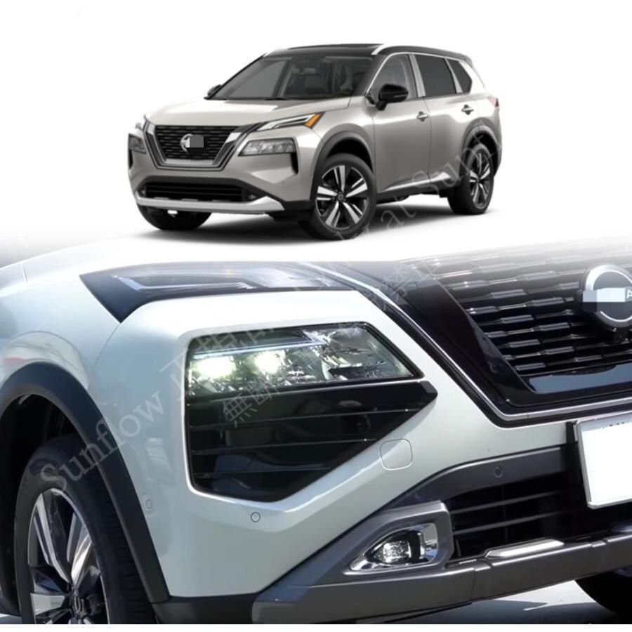 日産 エクストレイル フロントバンパーフィニッシャー ヘッドライトガーニッシュ パーツ ドレスアップ キズ防止