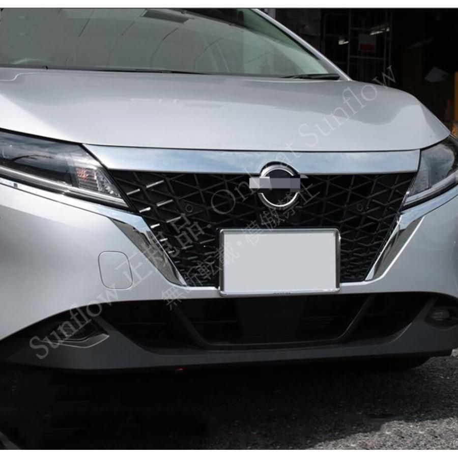 日産 ノート e 13 ボンネットガーニッシュ 1 P NOTE POWER パーツ ドレスアップ キズ防止