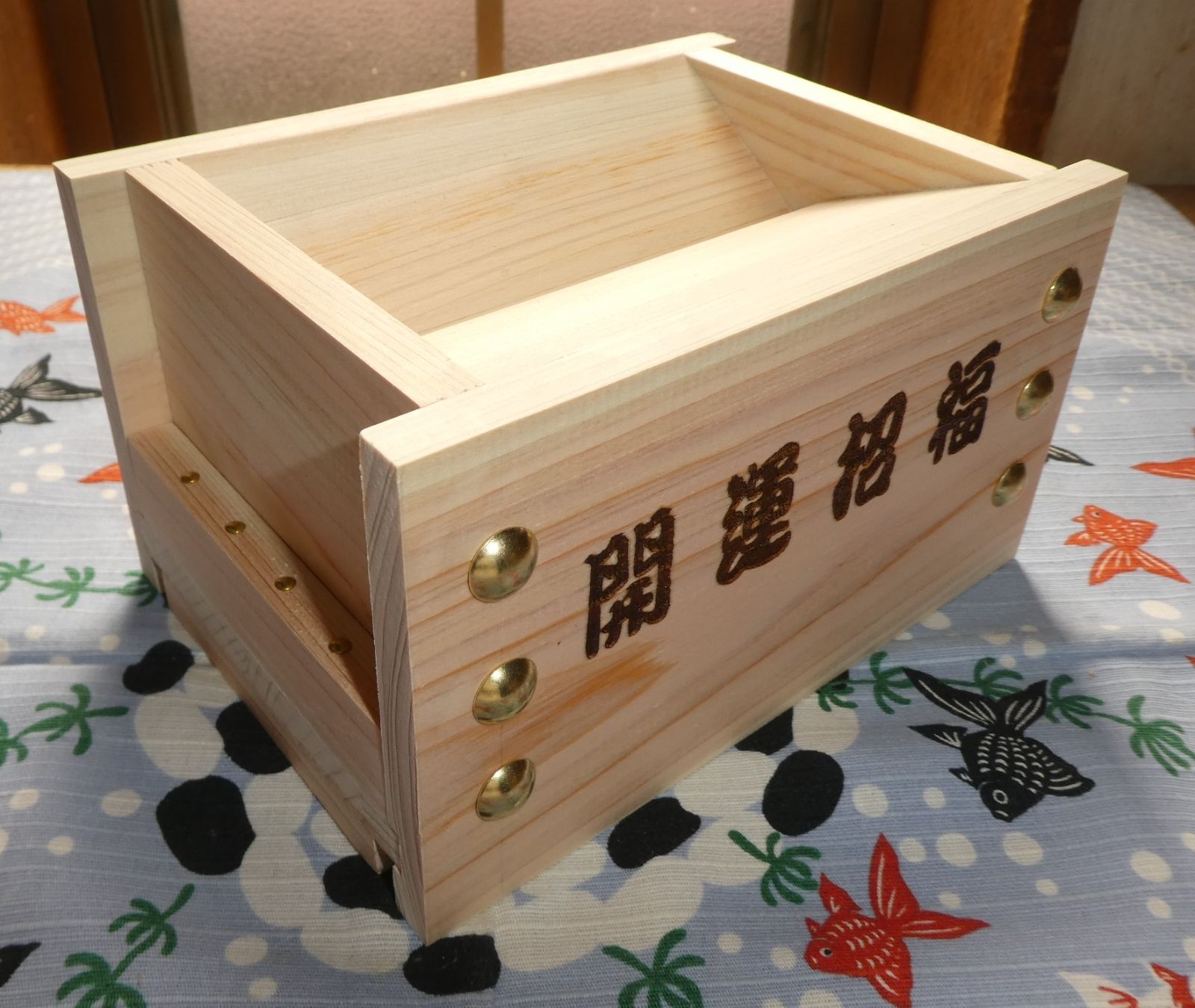 開運招福』文字入り 賽銭箱タイプ（桧）小 20 - メルカリ