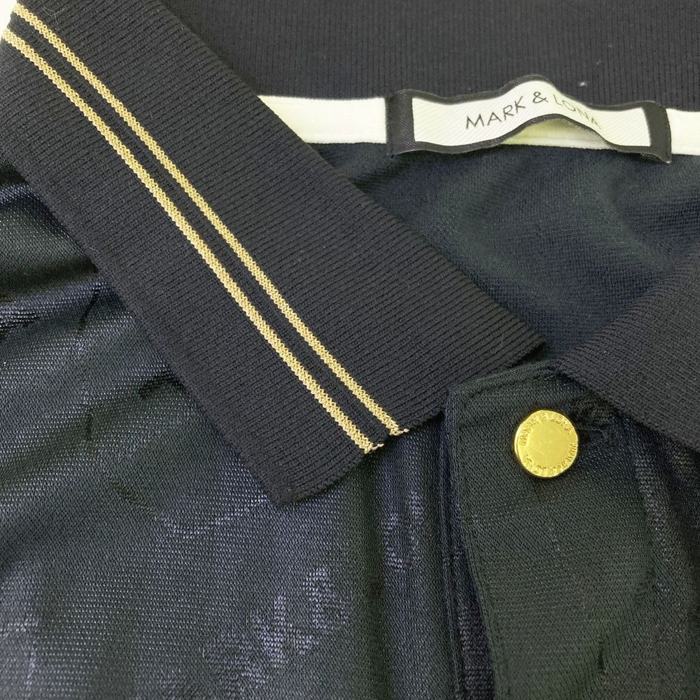 サイズ：46 MARK&LONA マークアンドロナ 半袖ポロシャツ スカル 総柄