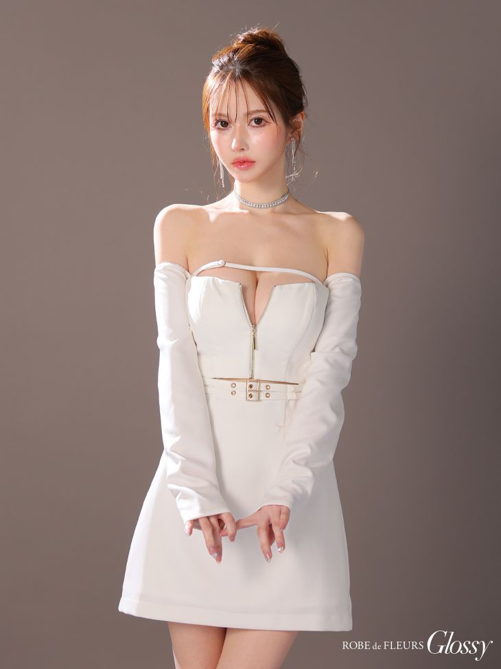 ホワイト [GL3576-GY-2507] 【ROBE de FLEURS Glossy/ローブドフルール