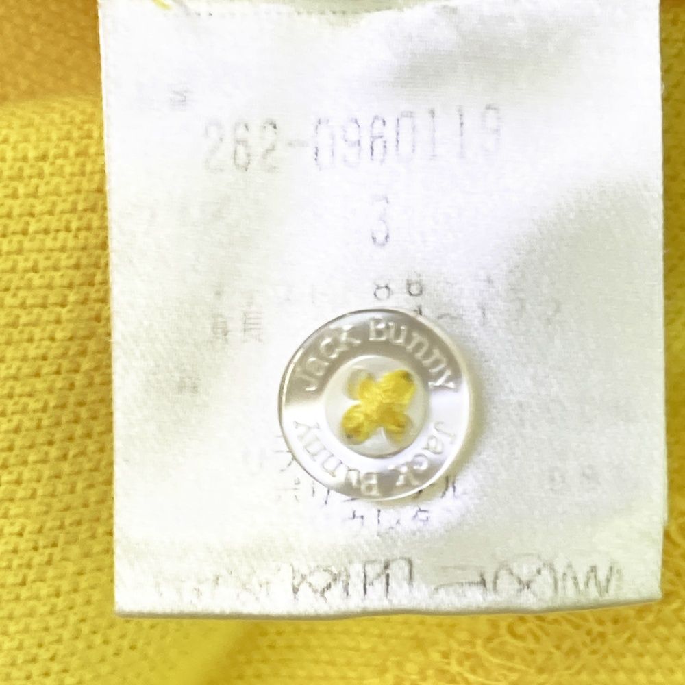 ※　売約済・専用ページ　※ サイズ：3 JACK BUNNY ジャックバニー 半袖ポロシャツ イエロー系