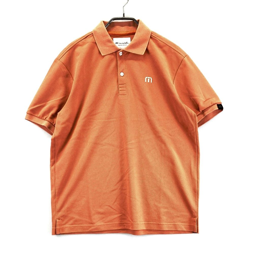 サイズ：M TRAVIS MATHEW トラビスマシュー 半袖ポロシャツ オレンジ系