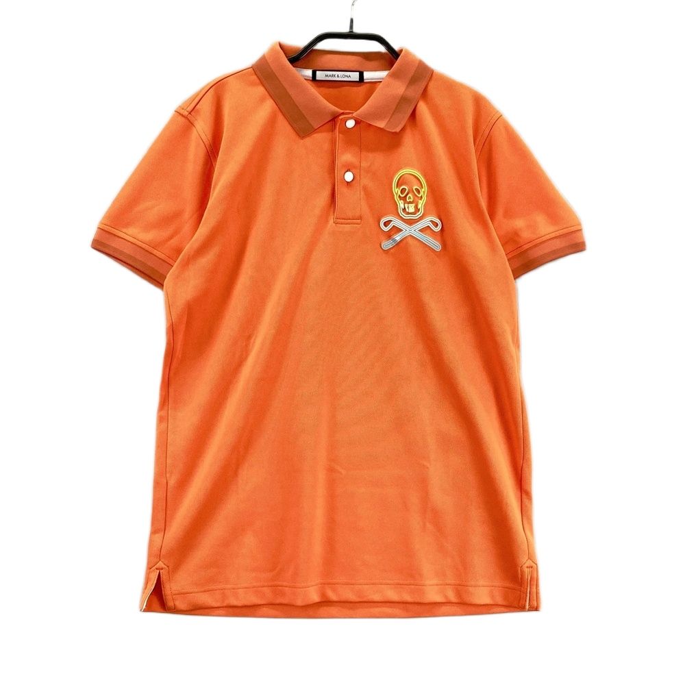 サイズ：44 MARK&LONA マークアンドロナ 半袖ポロシャツ オレンジ系