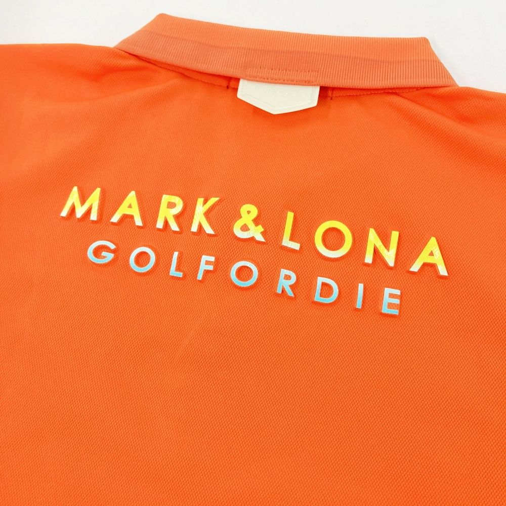 サイズ：44 MARK&LONA マークアンドロナ 半袖ポロシャツ オレンジ系