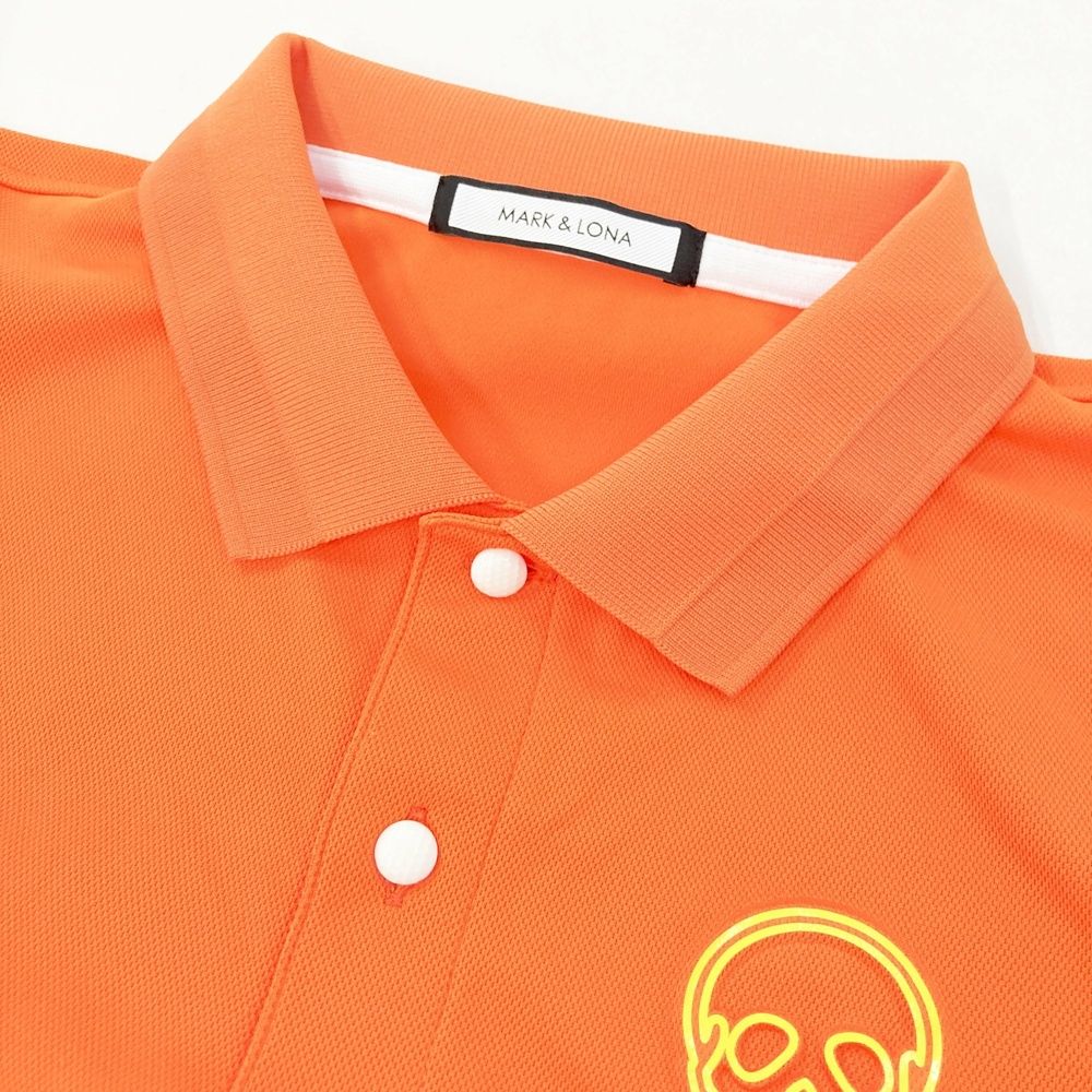サイズ：44 MARK&LONA マークアンドロナ 半袖ポロシャツ オレンジ系