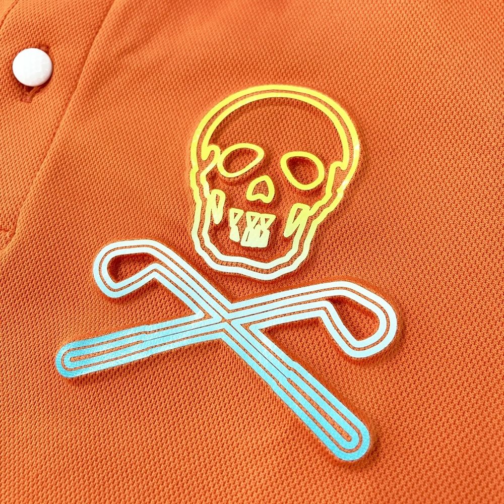 サイズ：44 MARK&LONA マークアンドロナ 半袖ポロシャツ オレンジ系