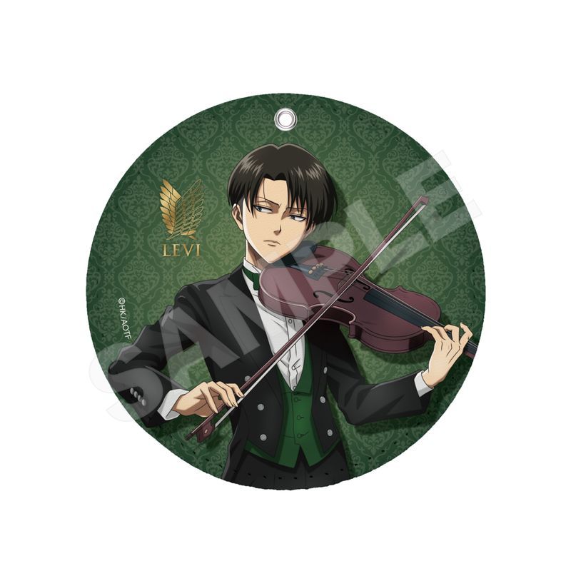 新品/公式】進撃の巨人_四重奏ver. レザーコースターキーホルダー /03