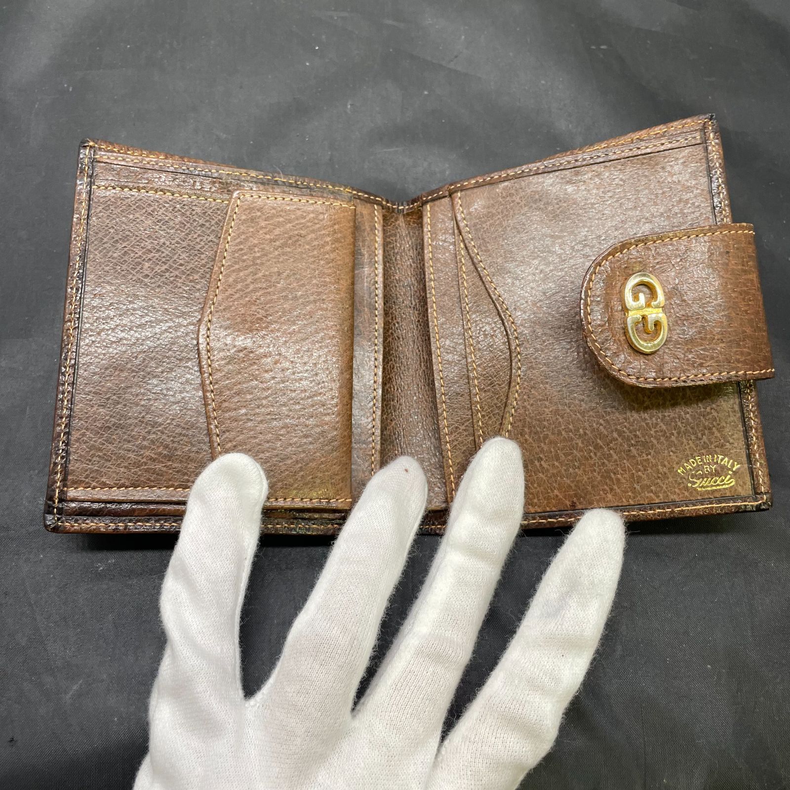 グッチ オールドグッチ 二つ折り財布