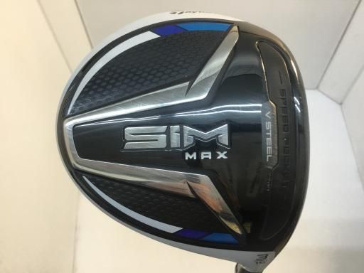 【】 テーラーメイド SIM MAX 3W フェアウェイウッド FW TENSEI BLUE TM50(FW) (フレックスS) メンズ 男性用 右利き 右用 Cランク ゴルフクラブ
