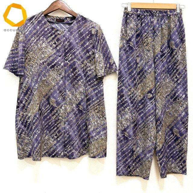 anc シセンドウ 詩仙堂 セットアップ 紫 ベージュ カーキ レディース 975109