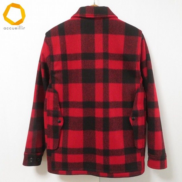 wnc フィルソン FILSON コート ジャケット XS 赤 黒 ウール アッキーノ