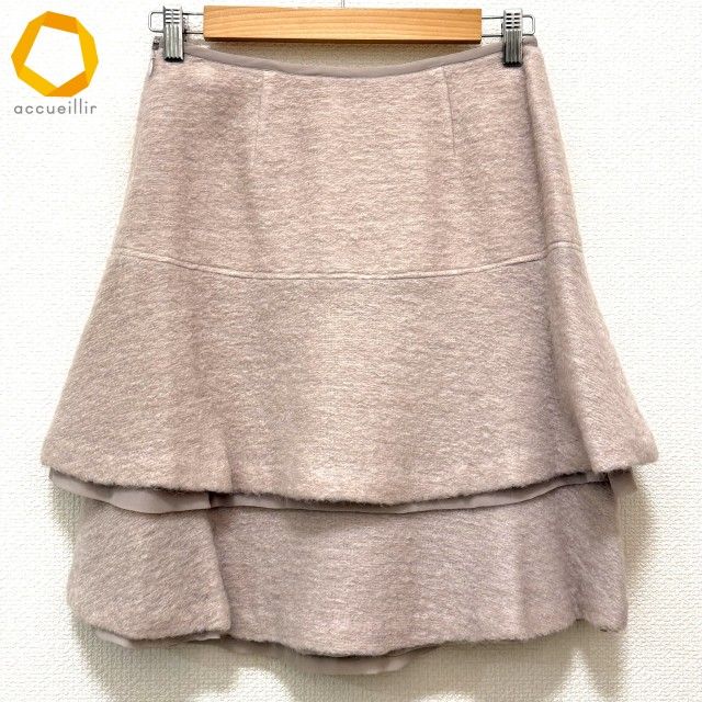 wnc インゲボルグ INGEBORG スカート 9 ピンク系 モヘア混 サイド