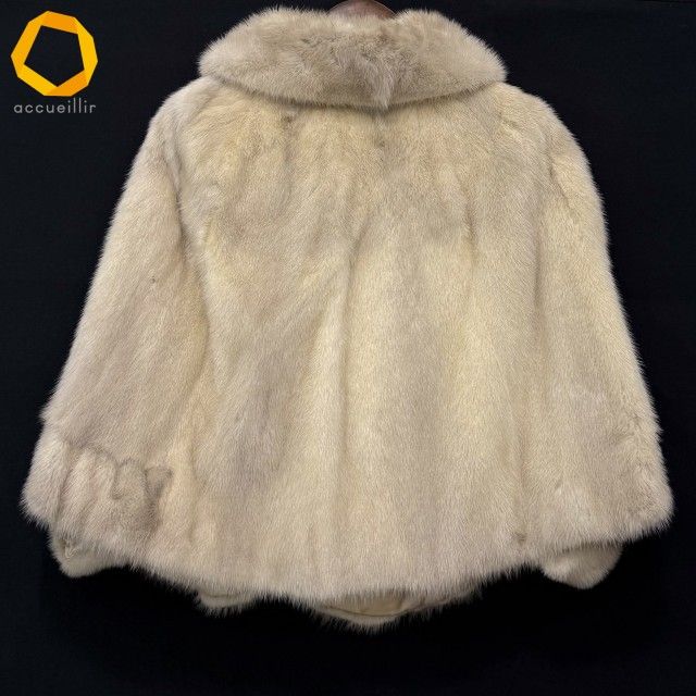 wnc 毛皮コート ベージュ系 ミンク ケープ レディース [947509] - メルカリ