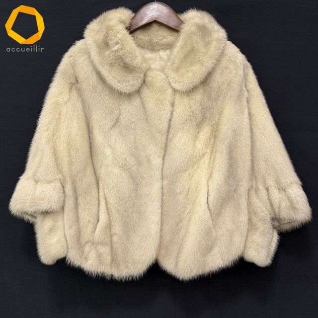 LINNANENベージュ 毛皮コート レディース LINNANENベージュ 毛皮コート レディース LINNANENベージュ 毛皮コート