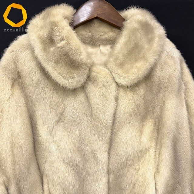 wnc 毛皮コート ベージュ系 ミンク ケープ レディース [947509] - メルカリ