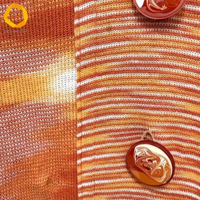 anc ミッソーニ MISSONI ジャケット 44 オレンジ アイボリー ニット