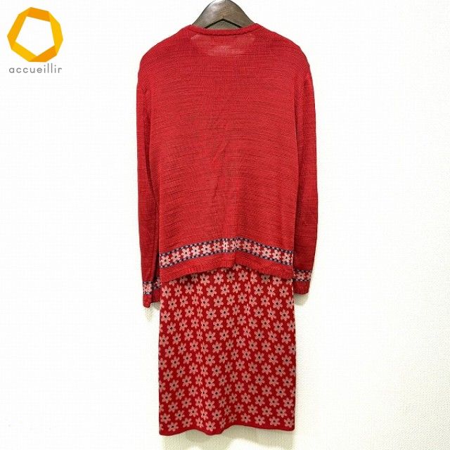 anc イヴサンローラン Yves Saint Laurent セットアップ M 赤 ピンク 