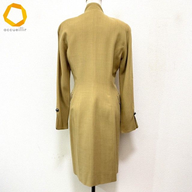 axc クリスチャンディオール ChristianDior コート 9 黄色系 薄手