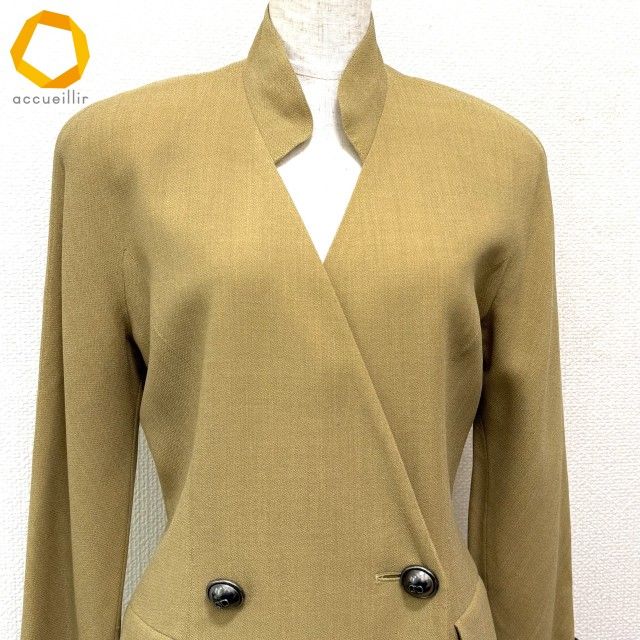 axc クリスチャンディオール ChristianDior コート 9 黄色系 薄手