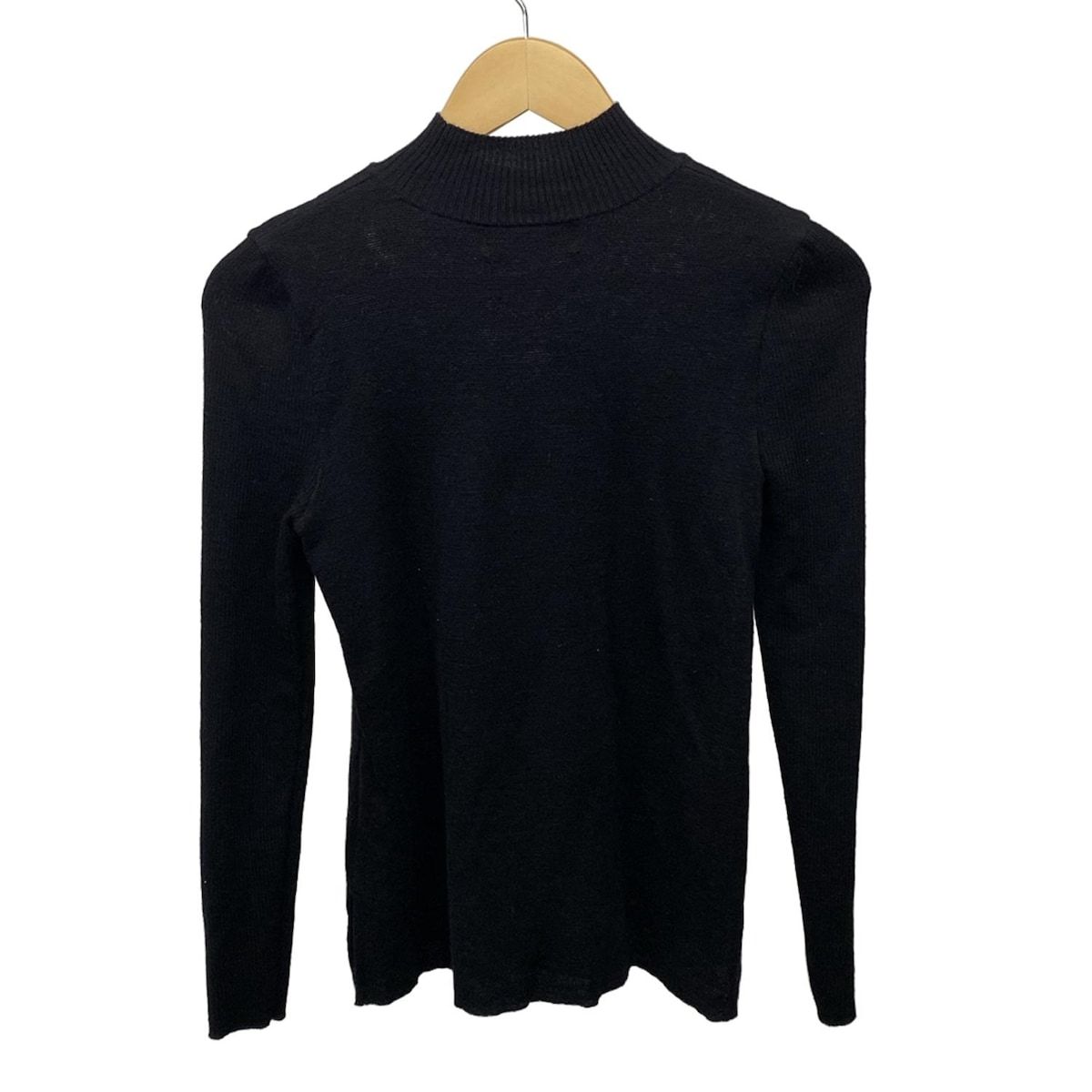 M'S GRACY ブラック長袖ニット 38 M'S GRACY(エムズグレイシー) 長袖セーター サイズ38 M レディース美品