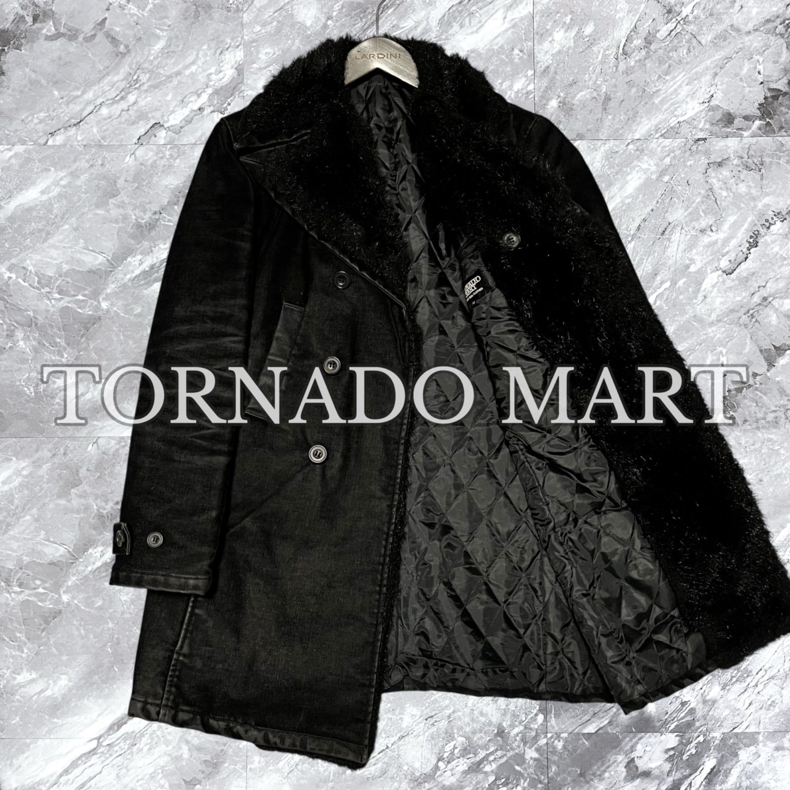 【TORNADO MART】美品！　ファーダブルチェスターコート　LL TORNADO MART トルネードマート チェスターコート ファーコート