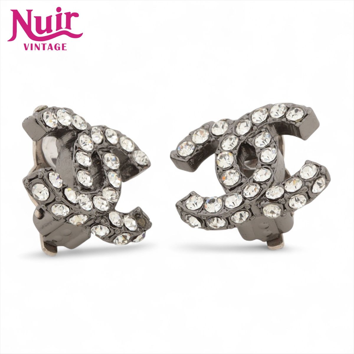 CHANEL シャネル イヤリング 03 A 2003年 ラインストーン ココマーク