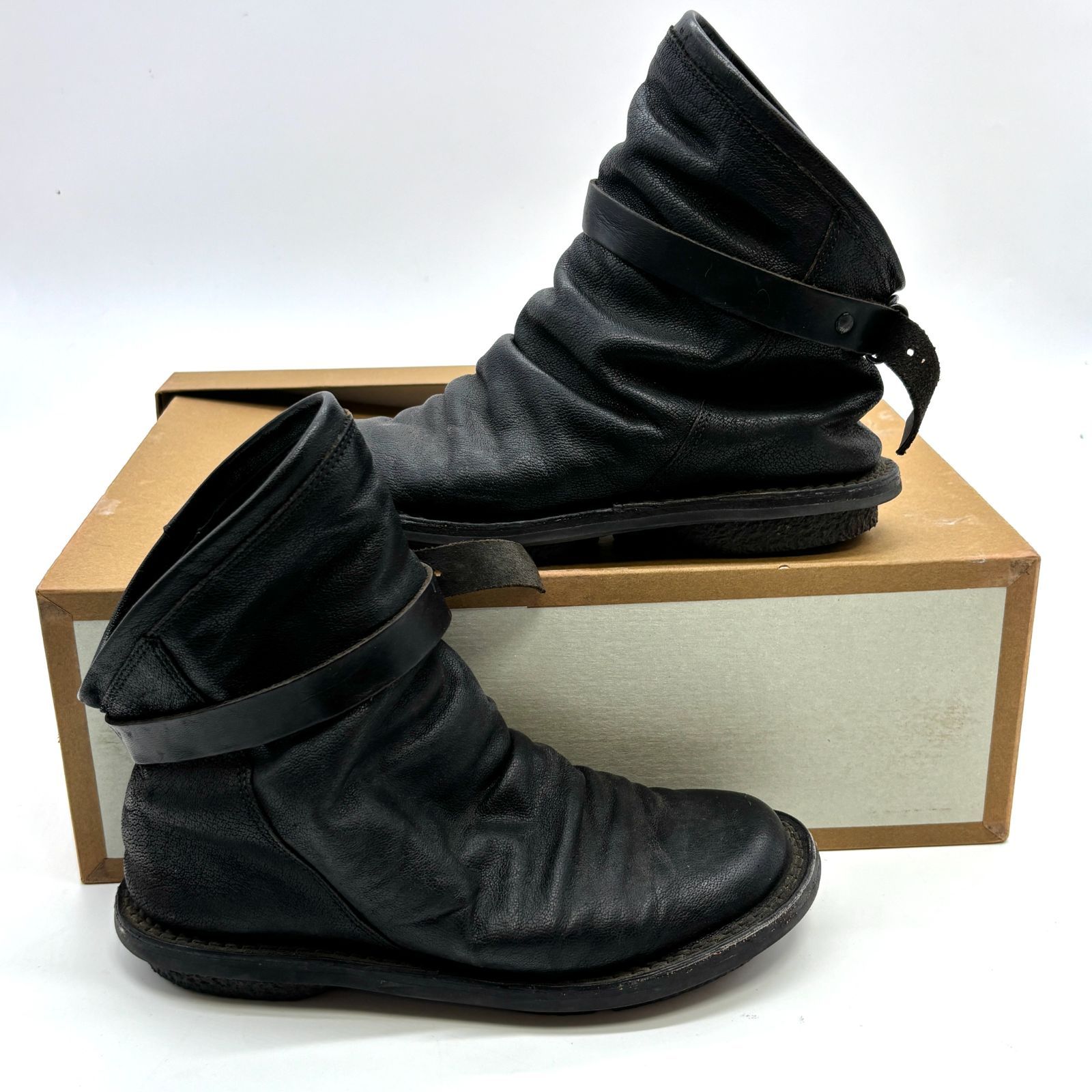 トリッペン trippen bomb ボム モデル ドイツ製 本革 ショートブーツ 黒 37 約23 5 cm