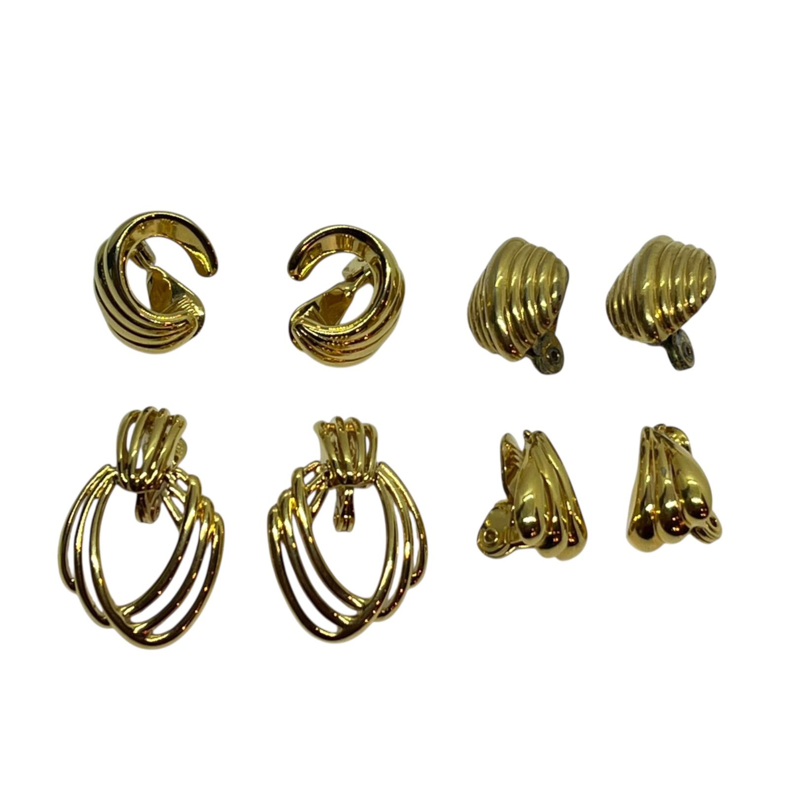 管2511-507】MONET モネ ヴィンテージ ゴールドトーン イヤリング 5